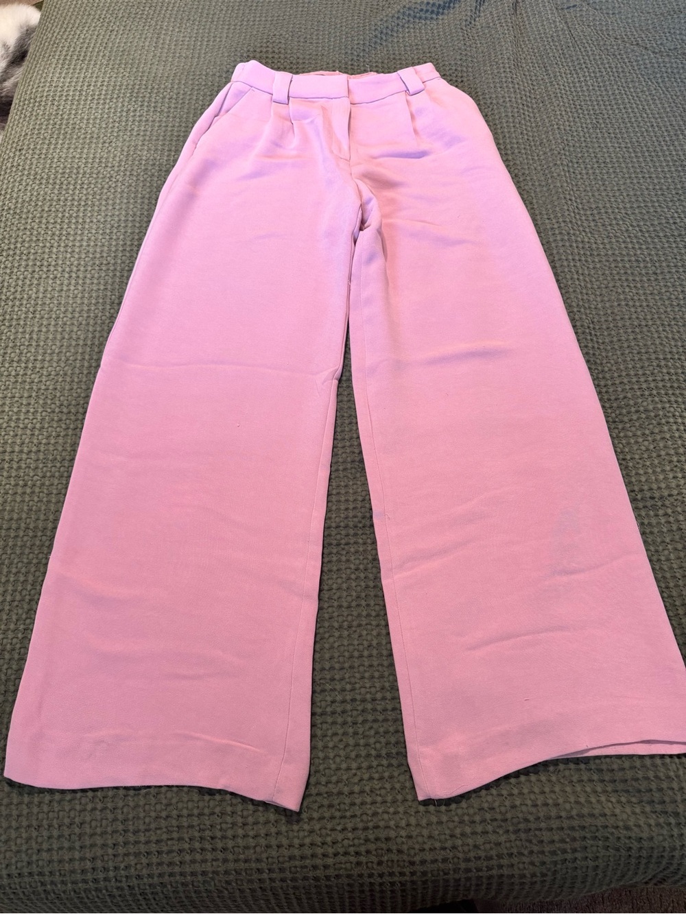 Express Women’s Pink Wide-Leg Knit Pants